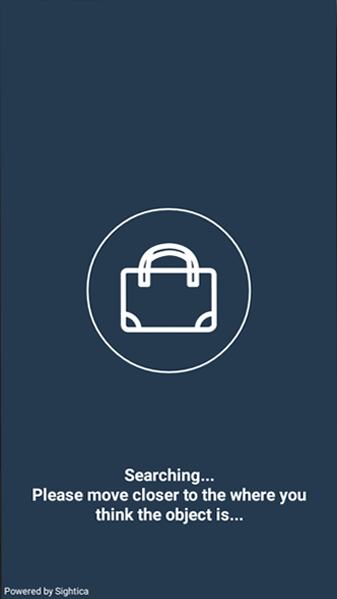 Item Seeker app screenshot - item found alert